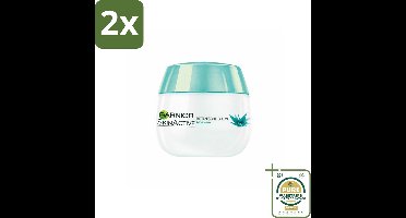 Garnier - SkinActive - Botanische Dagcrème - Aloë Vera - Voor ieder Huidtype - 50 ml - Voordeelverpakking - 2 stuks - Natuurlijke dagcrème - Hydraterende dagcrème