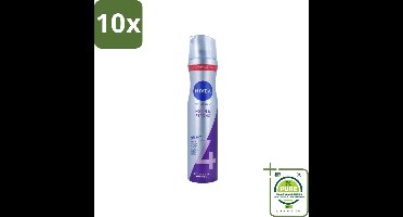 10 x NIVEA – Haarspray – Extra Strong – 250 ml - Grootverpakking - Haarspray - Extra Sterke Fixatie - Verzorgend Haarspray - Panthenol - Vitamine B3