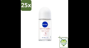 25 x NIVEA - Deodorant Roller - Zachte Aanzet - 72 Uur Anti-Transpirant - 50 ml - Grootverpakking - NIVEA Deodorant - Deodorant Roller - Anti-transpirant - 48 Uur Bescherming - Hydraterende Deodorant