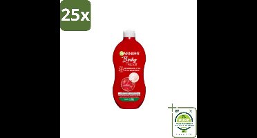 25 x Garnier - Body - Bodylotion - Repair - Herstellend & Hydraterend - 400 ml - Grootverpakking - Herstellende Bodylotion - Intensieve Hydratatie - Droge Huid - 24 Uur Hydratatie - Ahuornsap
