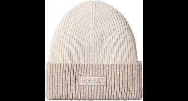 Calvin Klein Patch Wollen Muts Met Dikke Ribbetafel - Fashion Wear - Vrouwen