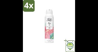 Therme – Anti-Transpirant – Bali Flower – 150 ml - Voordeelverpakking - 4 stuks - Anti-transpirant - Bloemige geur