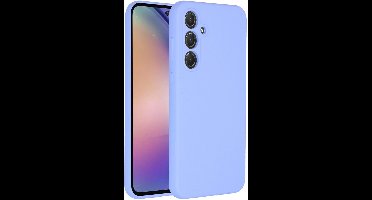 Accezz Hoesje - Geschikt voor Samsung Galaxy A55 (5G) - Liquid Silicone Backcover - Paars