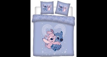 Disney Lilo & Stitch Dekbedovertrek, Angel love - Lits Jumeaux - 240 x 220 cm - Polykatoen