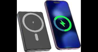 Denver Powerbank - geschikt voor Magsafe - Magnetisch laden - Snelladen - iPhone 12-17 - PQCW10010