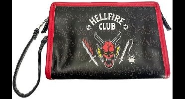 Stranger Things Hellfire Club Unisex Toilettas - zwart/wit/rood - Standard