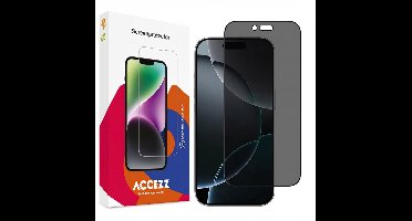 Accezz Screen protector - Geschikt voor Apple iPhone 17 Air - Gehard glas Privacy Screenprotector