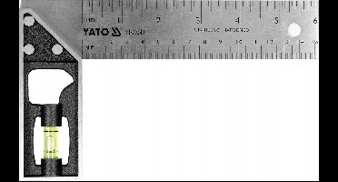 Yato Hoeklijniaal RVS 150mm met Waterpas