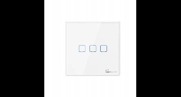 Sonoff T2EU3C Slanke lichtschakelaar Glas 3 kanalen RF 433MHz