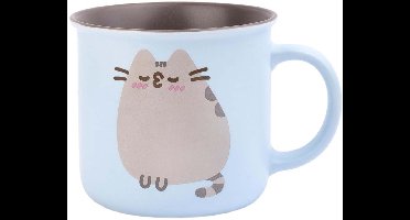 Pusheen, Keramische Mok 380ml Purrfect Love Collectie Stevig Vaatwasmachinebestendig, Blauw / Bruin