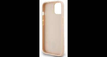 DKNY Checkered Printed Stripe Back Case - Geschikt voor Apple iPhone 14 (6.1") - Roze