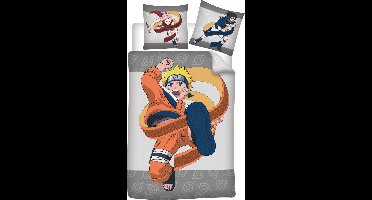 Naruto Attack dekbedovertrek eenpersoons 140 x 200 cm Katoen
