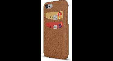 "BeHello iPhone 8  7 Hoesje met Ruimte voor Pasjes - Card Case - Back cover Bruin "