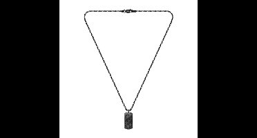 BOSS - 1580577 - Halsketting - Heren - zwart - 61cm - DEVON