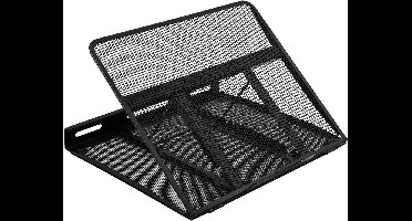 Famanu - Verstelbare laptopstandaard geventileerde aluminium houder geschikt voor 10-17 inch laptops