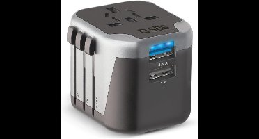 Universele Reisadapter voor Wereldwijde Oplading - EU, UK, ES Stekkers - Snelle Oplader voor Smartphones en Tablets