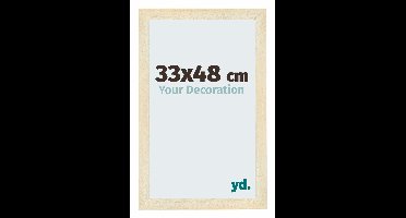 Your Decoration - Puzzellijst 33x48 cm - Zand Geveegd - Puzzellijst 500-1000 stukjes - MDF Fotolijst - Mura