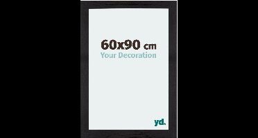 Your Decoration - Puzzellijst 60x90 cm - Zwart Houtnerf - Puzzellijst 1500-2000 stukjes - MDF Fotolijst - Mura