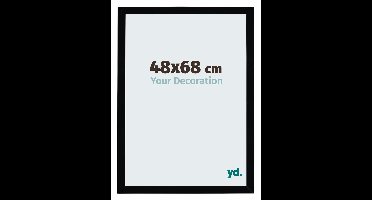 Your Decoration - Puzzellijst 48x68 cm - Zwart Hoogglans - Puzzellijst 500-1000 stukjes - MDF Fotolijst - Mura