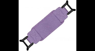 E-reader, geschikt voor tablets van 6-8 inch, met polsbandje als standaard, flexibel ontwerp, gemaakt van PU-leer, paars.