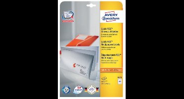 AVERY Zweckform Universal-Etiketten, 64,6 x 33,8 mm, weiß