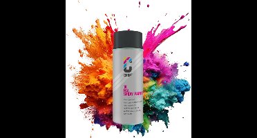 CROP Autolak Spuitbus - RAL 7021 Hoogglans Zwartgrijs - 400ml - Professionele Acryl Lakverf - Krasbestendig en Sneldrogend