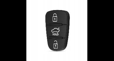 Universeel - Rubber Knoppenset (3 Knoppen) - Zwart - Voor Hyundai & KIA - Vervanging