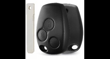 Universeel - Sleutelbehuizing (3 Knoppen) - Zwart - Voor Renault, Dacia, Nissan & Opel - Vervanging