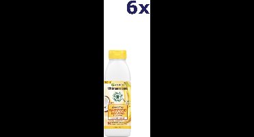 6x Garnier Ultimate Blends Banana Conditioner 350Ml