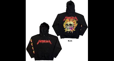 Metallica - Flower Skull Hoodie/trui - S - Zwart