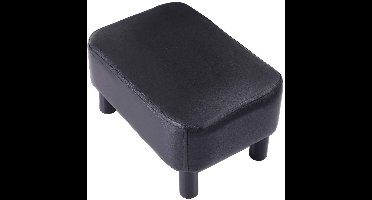 RVV® Voetenbankje of poef - Voetenbankje - Poef - Hockers en poefen - Zwart - 42cm x 29cm x 23 cm