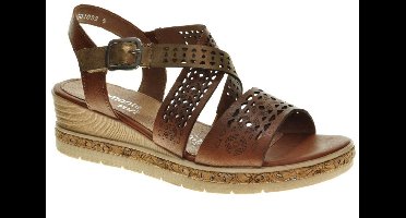 Cognac Sandalen Remonte Sleehak maat 40