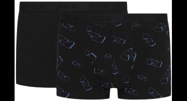 Fila Boxershorts 2-pack Zwart - M