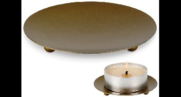 Vilde - Metalen Kaarsenstandaard - Goud - 8,5 cm - Minimalistisch Design