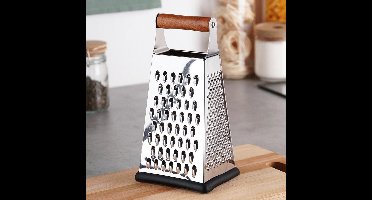 EH Collection - Rasp 4-zijdig met houten handvat - anti-slip bodem