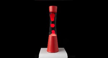 Fisura Grote Design Lavalamp met Rode Lava - Rood + Reservelamp