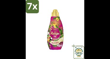7 x Robijn - Klein & Krachtig Color Tropical - Wasmiddel - 19 Wasbeurten - 665 ml - Grootverpakking - Kleurbehoud - Tropische Geur - Gekleurde Was - Wasmiddel - Wasverzachter