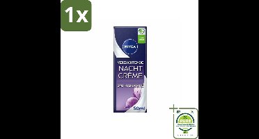 1 x NIVEA – Nachtcrème – Essentials Sensitive – 50 ml - Nachtcrème - Hydraterende Crème - Huidverzorging - Huidherstel - Vitamine E