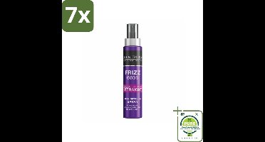 7 x John Frieda – Spray – Frizz Ease 3-Day Straight – Gladmakend effect tot 3 dagen – 100 ml - Grootverpakking - Haar Stijlen - Pluisvrij Haar - Steil Haar - Haar Controleren - Hittebescherming
