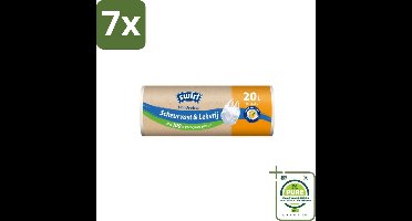 7 x Swirl – Pedaalemmerzakken – 20 L – Handvat – 20 zakken - Grootverpakking - Pedaalemmerzak - Emmerzak - Handvat - 20 L - Lekvrij