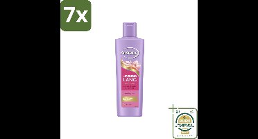 7 x Andrélon – Shampoo – Levendig Lang – 250 ml - Grootverpakking - Haarversterking - Biotine Shampoo - Lang Haar Verzorging - Haarbreuk Voorkomen - Gezond Lang Haar