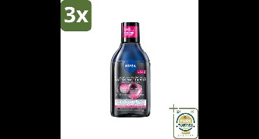 3 x NIVEA – Micellair Reinigingswater – Waterproof Expert – 400 ml - Grootverpakking - Make-up Remover - Micellair Water - Waterproof Make-up Remover - Huid Reinigen - Gezichtsreinigingsmiddel
