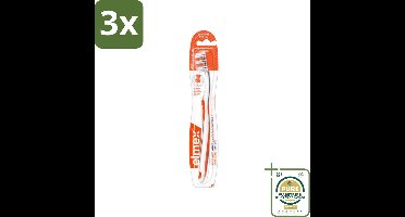 3 x Elmex – Tandenborstel – InterX Medium - Grootverpakking - Tandenborstel Anti-cariës - Interdentale Reiniging - Tandenborstel Voor Tussen De Tanden - Elmex Interx - Elmex Tandenborstel