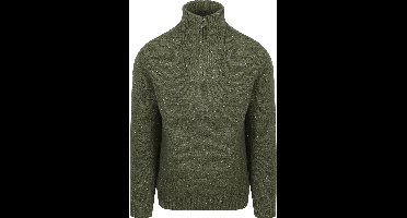 McGregor Half Zip Trui Lamswol Blend Olive - Maat XL - Heren - Pullovers