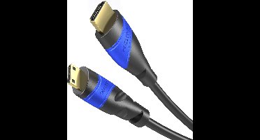 Mini HDMI-kabel 5m - 4K@60Hz, bidirectioneel, hoogwaardig ontwerp voor tablets en camera's