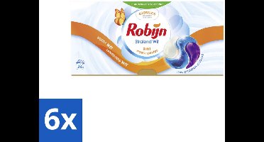 Robijn – 3-in-1 Wascapsules – Stralend Wit - 26 Capsules - Voordeelverpakking - 6 stuks