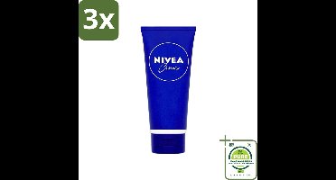 3 x NIVEA - Crème - Tube - Verzorgend - Natuurlijke oliën - 100 ml - Grootverpakking - NIVEA Crème - Verzorging - Crème - Hydraterende Crème - Huidverzorging