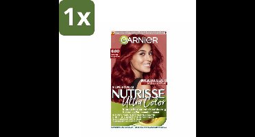 Garnier - Nutrisse Ultra Color 6.60 - Haarkleuring - Vurig Rood - Voedend - Permanente Kleur - 1 stuk