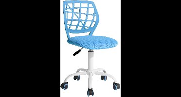 IMPERATORIS® Bureaustoel zonder Armleuningen – Draaistoel met Wielen – Linnen Bureaustoel met Lendensteun – Make-up Stoel / Fauteuil voor Slaap- en Studeerkamer