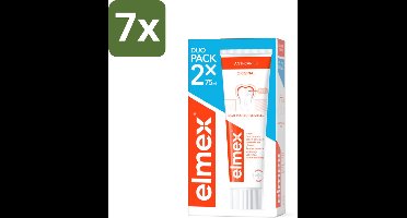 Elmex – Tandpasta – Anti-Cariës – 2x75 ml - Bulkverpakking - 7 stuks